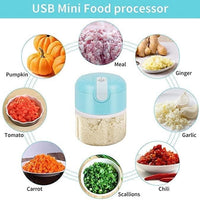 Mini Electric Meat/Garlic Chopper Portable Food Processor